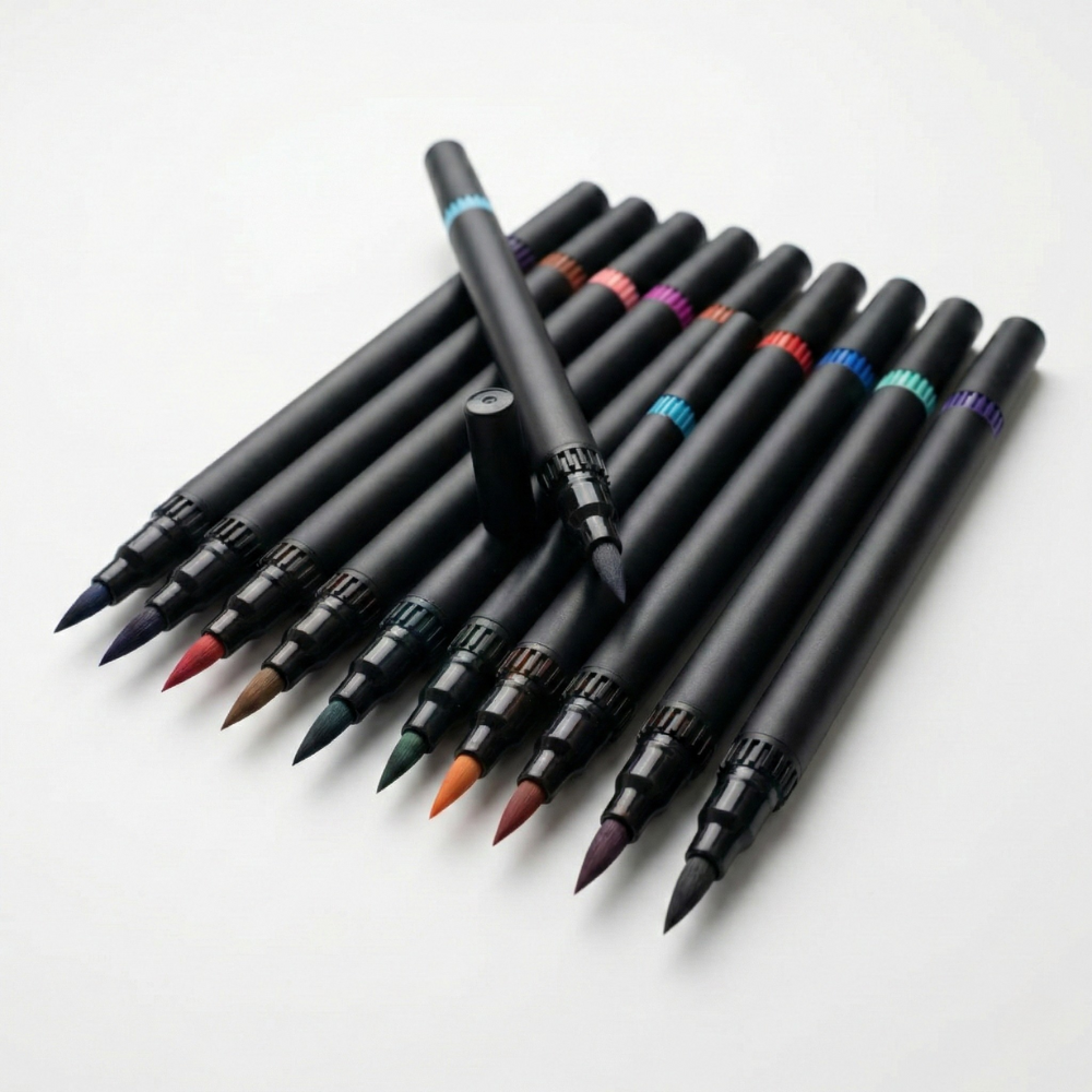 Brush Pen Sets, Dual Tip Fine Liner, Brush Pen & Marker (36 & 48 Colour Packs)